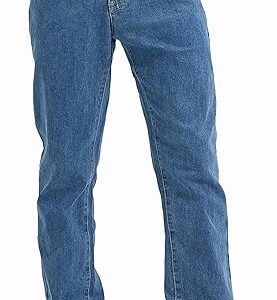 COEVLAS Club Men's Straight Leg 5-Pocket Regular Fit Workwear Flex Jean